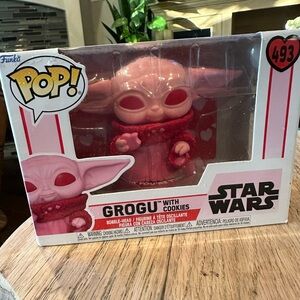 Funko Pop! Star Wars Grogu with Cookies - Pink